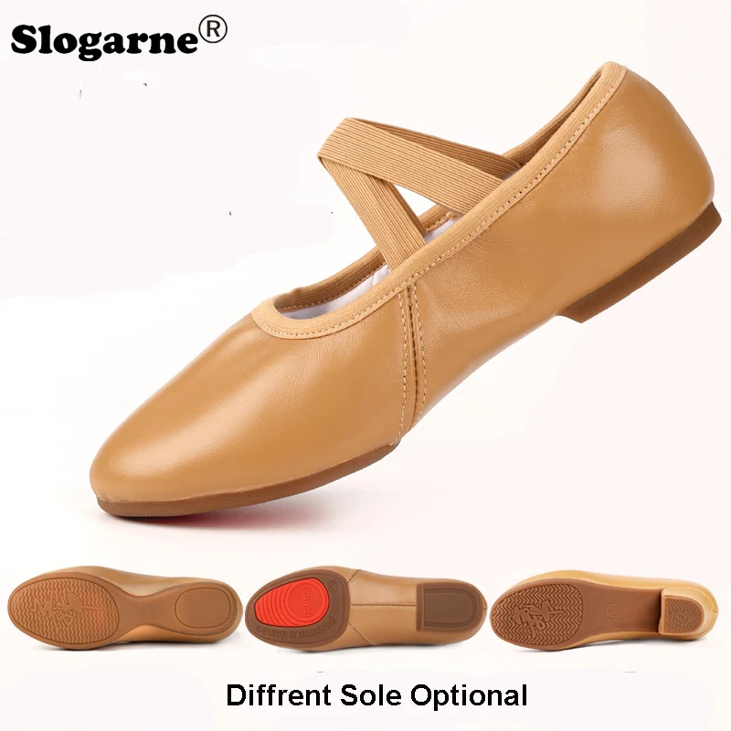 Yoga Dance & Fitness Center Llc - Chaussures de Ballet souples en cuir