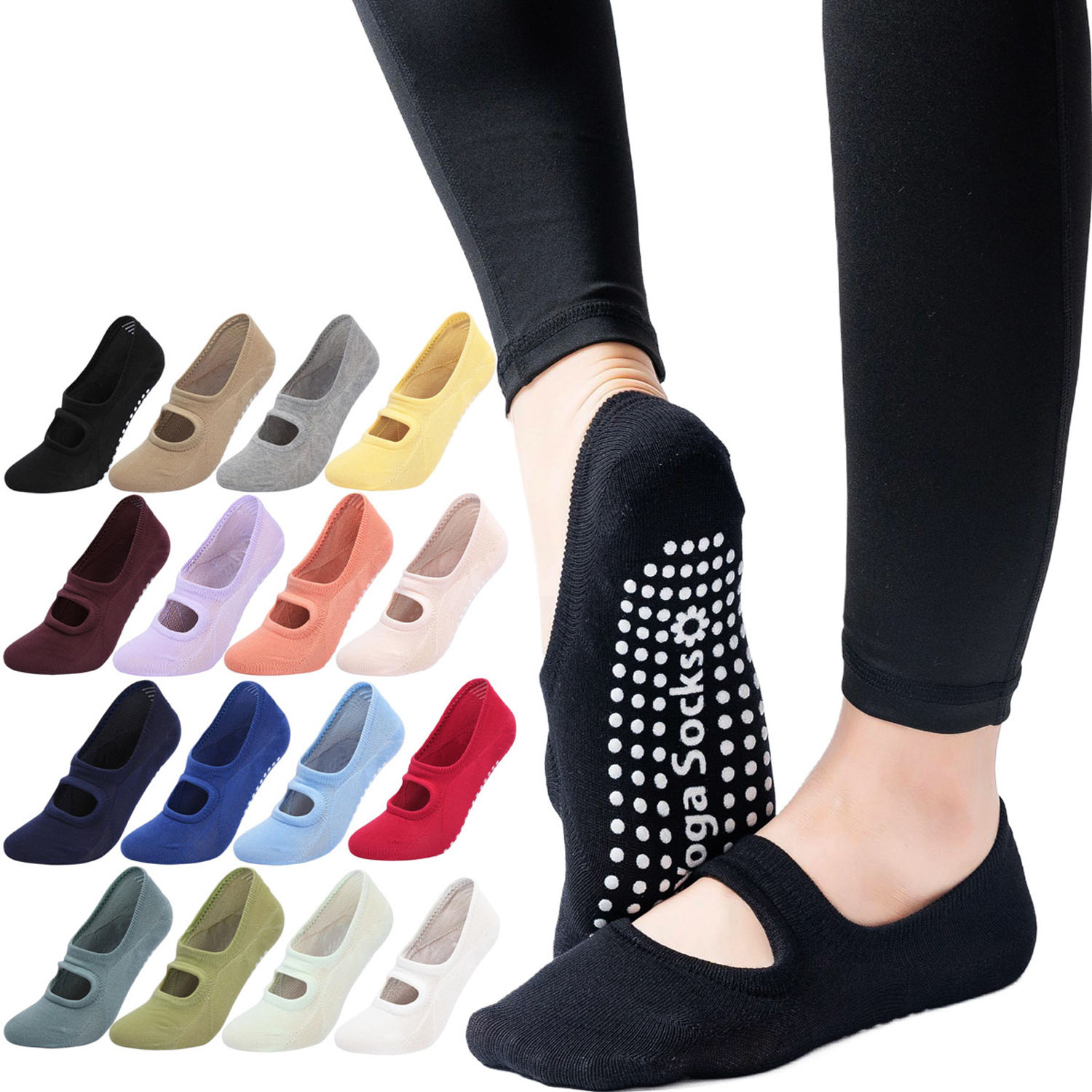 Yoga Dance & Fitness Center Llc - Chaussettes de yoga pour femmes de