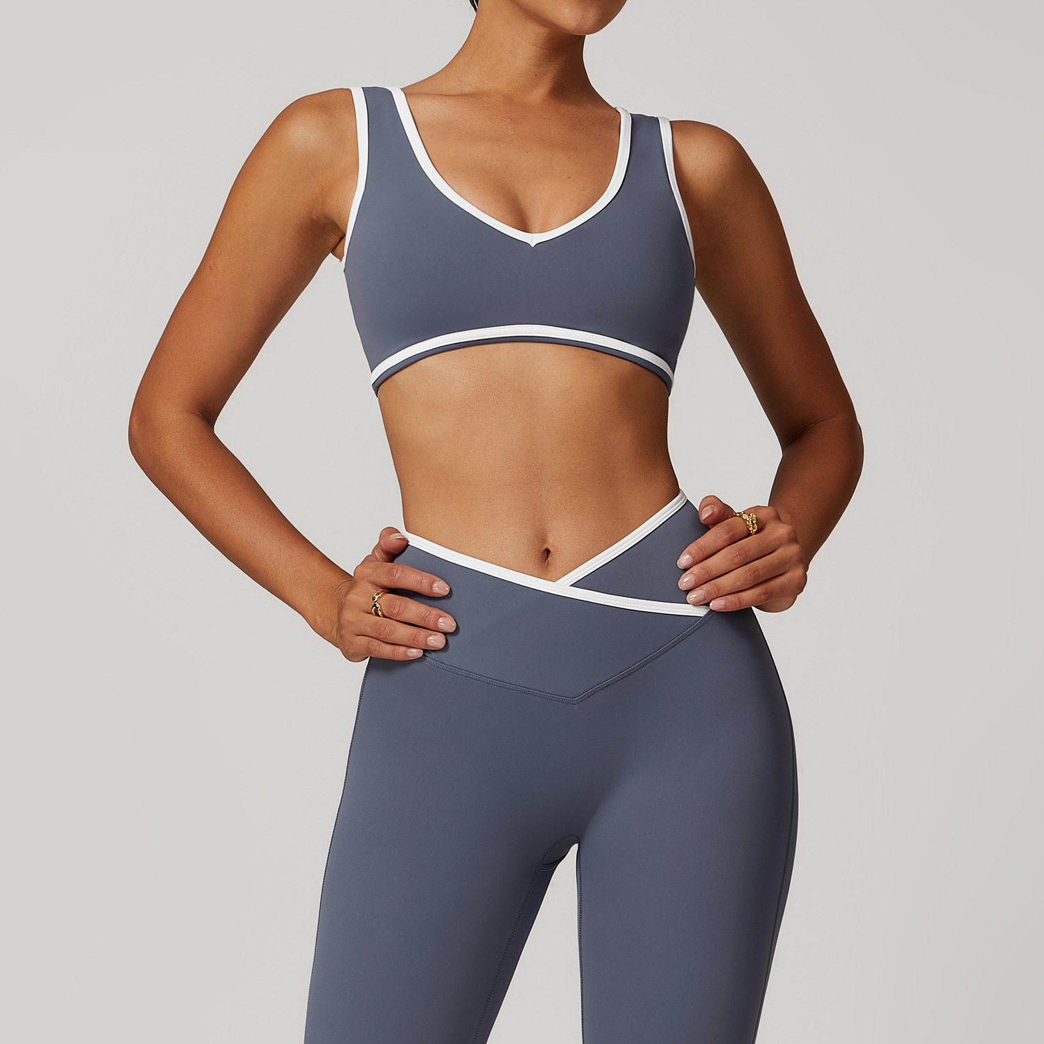 Yoga Và Fitness - Soutien-gorge de sport à col en