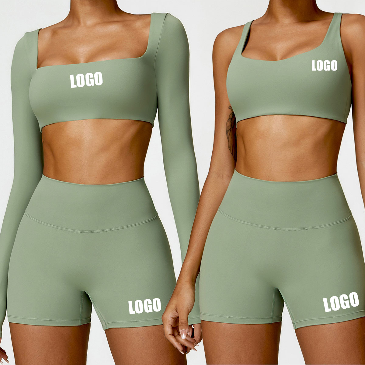 Yoga Và Fitness - LOGO personnalisé femmes été nu serré