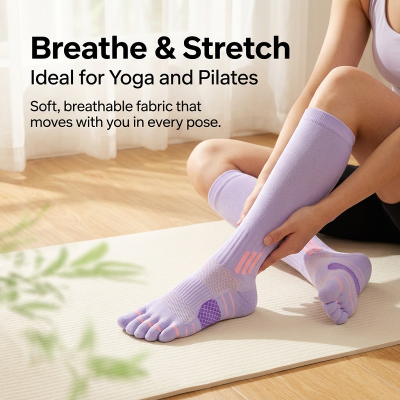 1/6 Paires de Chaussettes Long - Yoga Fitness Yoga avis et prix