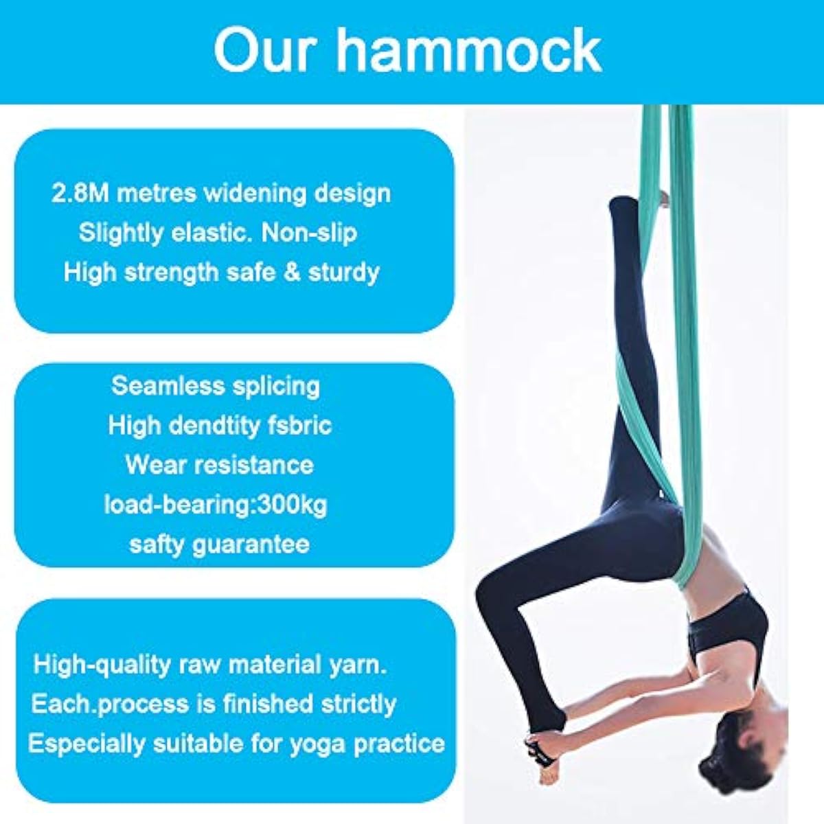Hamac de yoga aérien 5M x 2.8M - Yoga Swing Aerial avis et prix