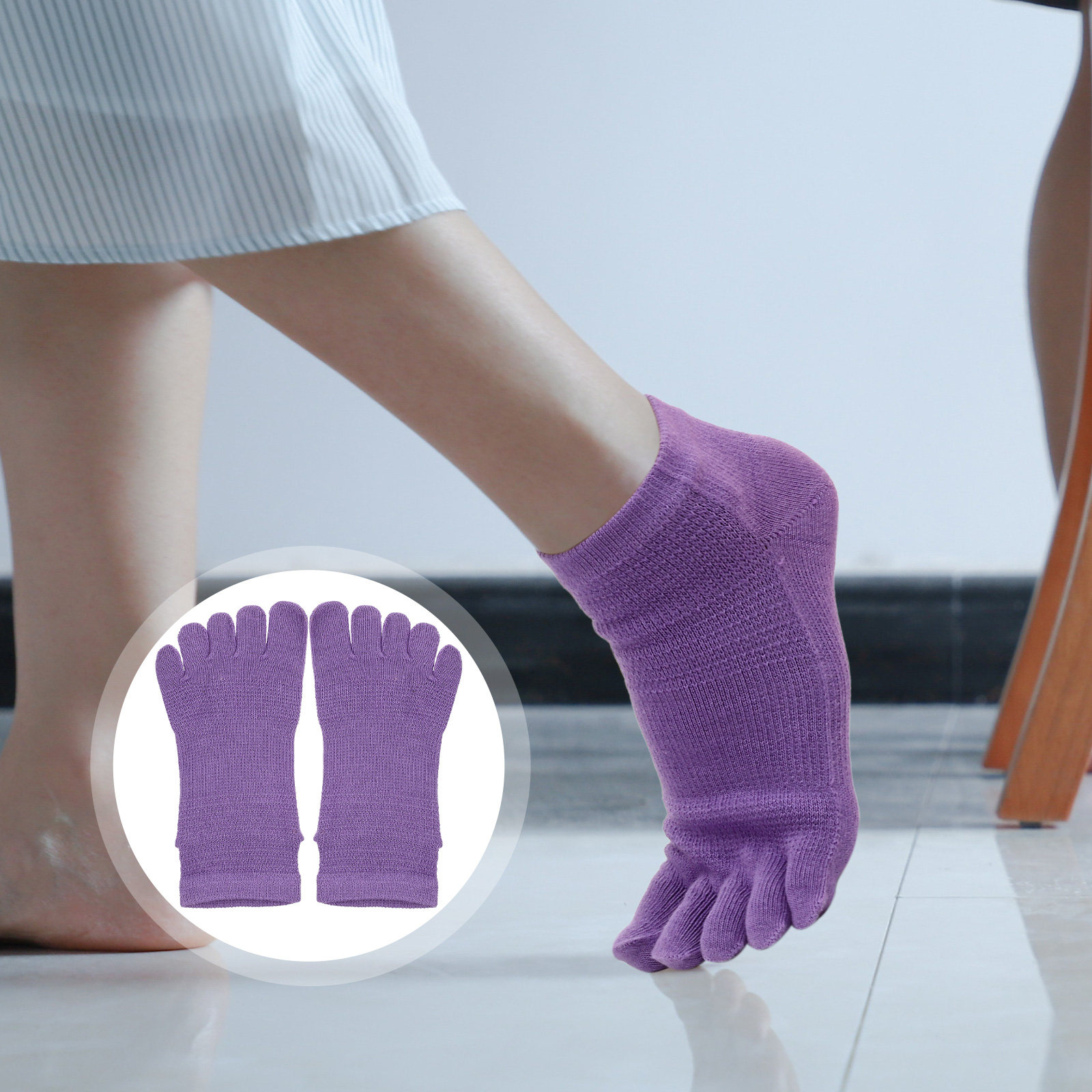 2 paires de chaussettes de yog - Yoga Toe Separator avis et prix